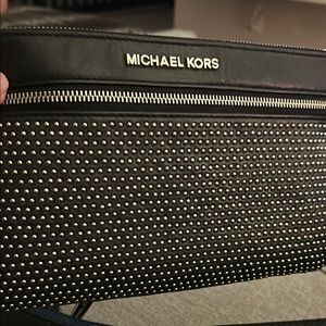 Michael Kors Black Studded Womens Cross Body
